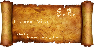 Eichner Nóra névjegykártya